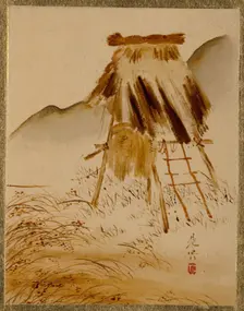 Rice-Drying Frame. Creator: Shibata Zeshin