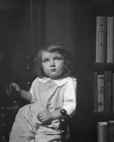 Rice, Isaac, Mrs., grandaughter of, portrait photograph, 1920 Sept. 29. Creator: Arnold Genthe