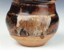 Rice measure jar with Jizhou type black glaze, Southern Song dynasty, China, 13th century. Creator: Unknown