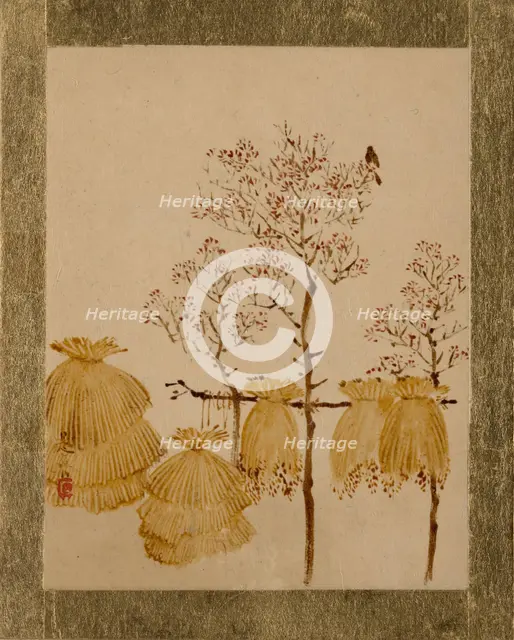 Rice Stacks and Trees. Creator: Shibata Zeshin.