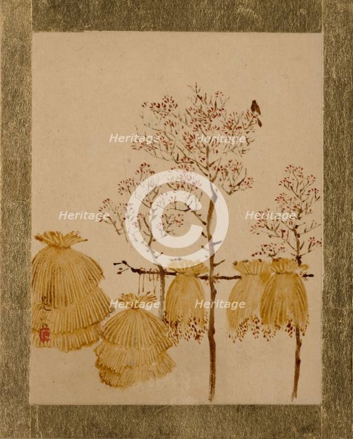 Rice Stacks and Trees. Creator: Shibata Zeshin.