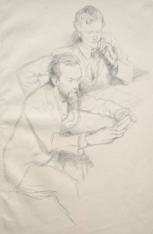 Ricketts and Shannon, 1897. Creator: William Rothenstein (British, 1872-1945)