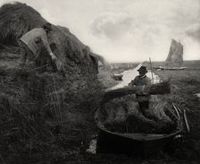 Ricking the Reed, 1886. Creator: Peter Henry Emerson