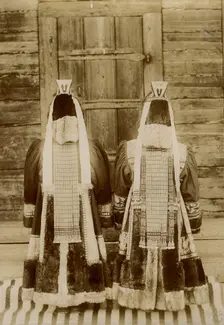 Rich Yakuts. Rear view of the suits, 1895-1939. Creator: L Veniukov