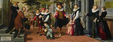 Rich Children, Poor Parents, 1599. Creator: Aert Pietersz.
