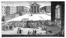 Rich's Glory: or his triumphant entry in Covent Garden 1732.Artist: William Hogarth