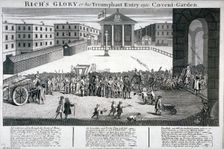 Rich's Glory or his Triumphant Entry into Covent-Garden 1732. Artist: Anon