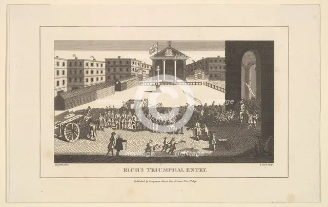Rich's Glory, or His Triumphant Entry into Covent Garden, December 1732, November 1, 1809. Creator: Thomas Cook.