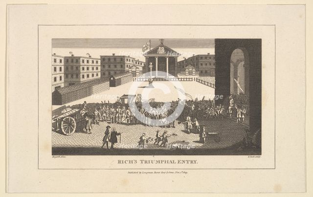 Rich's Glory, or His Triumphant Entry into Covent Garden, December 1732, November 1, 1809. Creator: Thomas Cook.