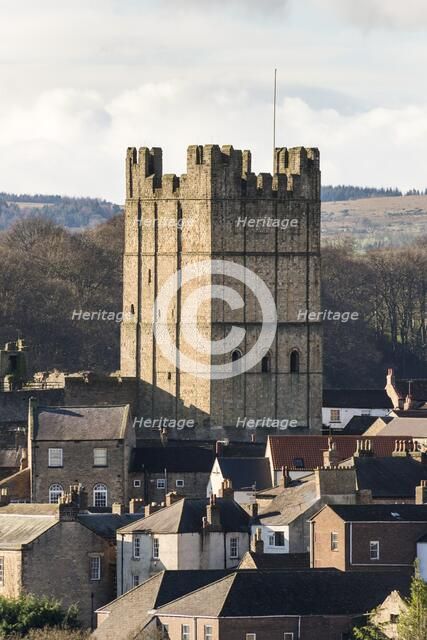 Richmond Castle, North Yorkshire, c2016. Artist: Steven Baker.