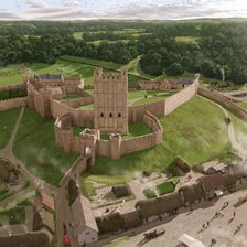 Richmond Castle, Richmond, Richmondshire, North Yorkshire, 2016. Creator: Peter Urmston