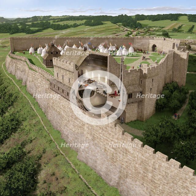 Richmond Castle, Richmond, Richmondshire, North Yorkshire, 2016. Creator: Peter Urmston.