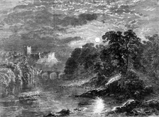 "Richmond Castle, Yorkshire", by G. Dodgson, in the exhibition of the Society of..., 1862. Creator: Mason Jackson
