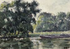 Richmond, a River Landscape, 1924. Creator: Alfred William Finch