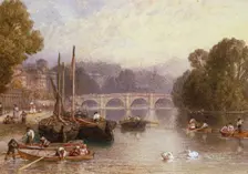Richmond Bridge 19th century Creator: Birket Foster