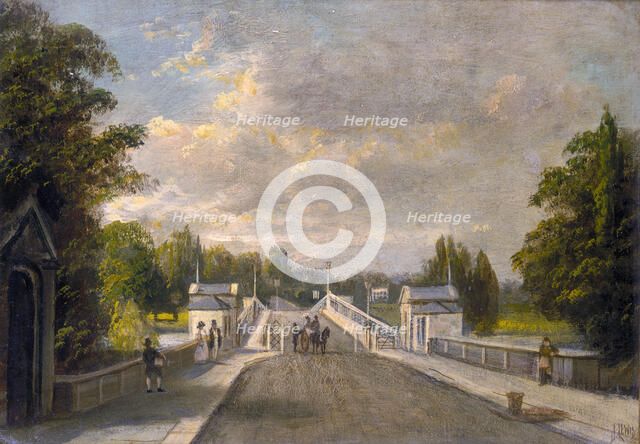 'Richmond Bridge', late 19th century. Artist: James Isaiah Lewis