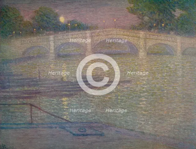 'Richmond Bridge, Surrey', 1932, (c1932). Artist: Frederick Francis Foottet.