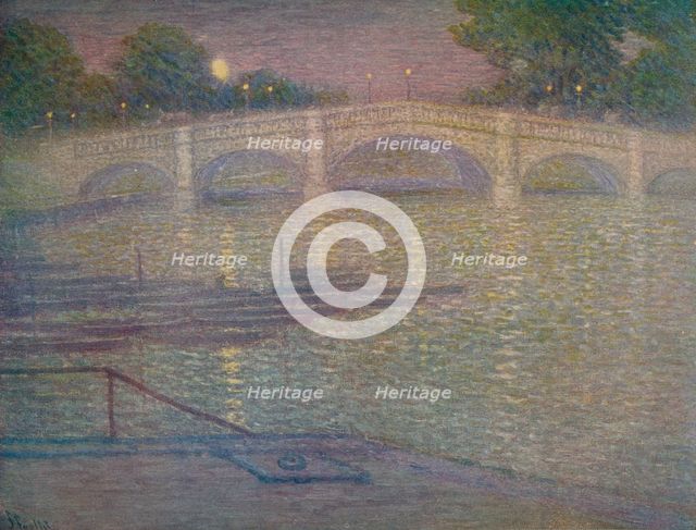 'Richmond Bridge, Surrey', 1932, (c1932). Artist: Frederick Francis Foottet.