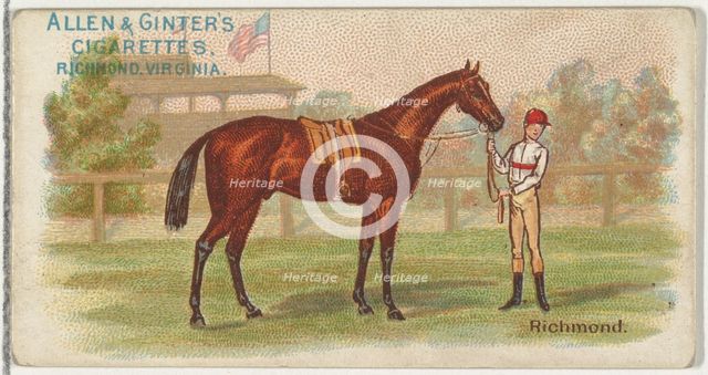 Richmond, from The World's Racers series (N32) for Allen & Ginter Cigarettes, 1888 Creator: Allen & Ginter.