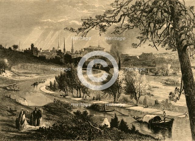 'Richmond from Hollywood', 1872. Creator: Frederick William Quartley.