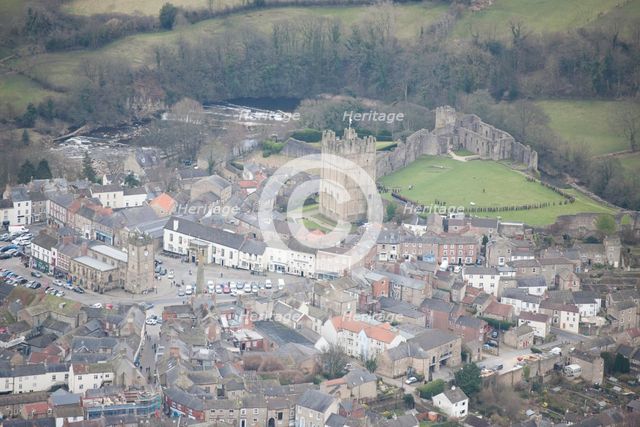 Richmond Market Place and Castle, North Yorkshire, 2016. Creator: Matthew Oakey.
