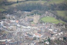 Richmond Market Place and Castle, North Yorkshire, 2016. Creator: Matthew Oakey