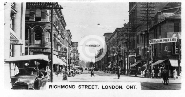 Richmond Street, London, Southwestern Ontario, Canada, c1920s. Artist: Unknown