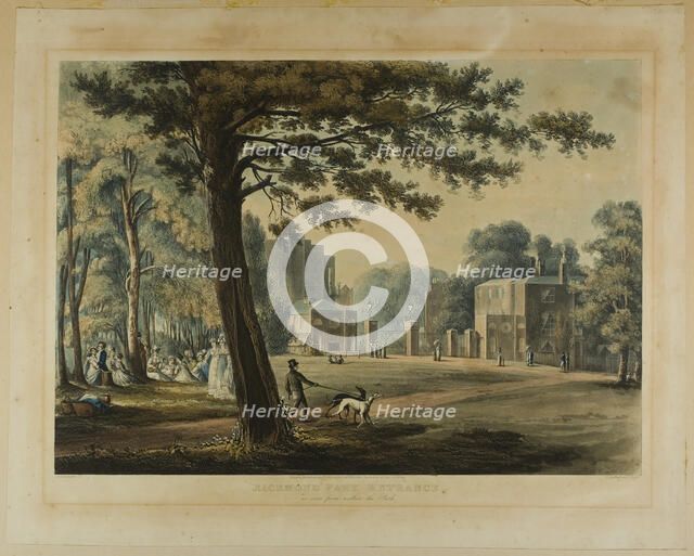Richmond Park Entrance, 1819. Creator: Thomas Sutherland.