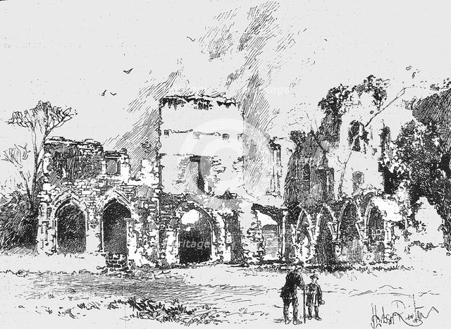 ''Richmond, Yorkshire and the Surrounding Neighbourhood; Easby Abbey', 1890. Creator: Unknown.