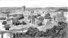'Richmond, Yorkshire and the Surrounding Neighbourhood; From the High Terrace 1890. Creator: Unknown