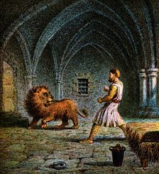 Richard The First And A Lion 12th century, (c1850)
