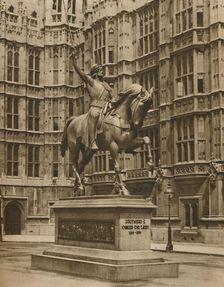 Richard The Lion-Heart on Horseback at Westminster c1935. Creator: Arnold