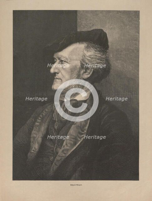 Richard Wagner, 1875. Creator: Anonymous.