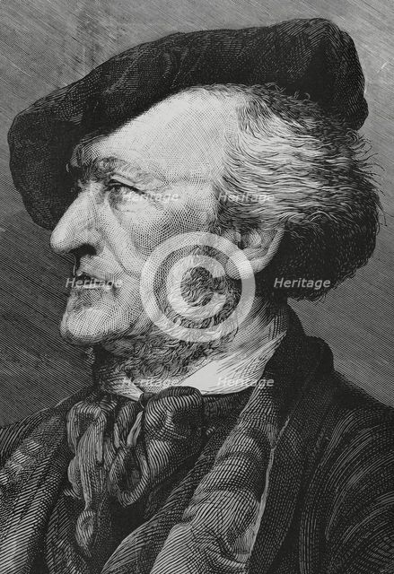 Richard Wagner, (1813-1883), German composer, 1883. Creators: Richard Wagner, Marcelo Paris.