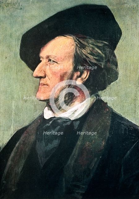 Richard Wagner (1813-1883), German composer, conductor, and essayist, late 19th century. Artist: Franz von Lenbach