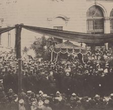 Richard Wagner's funeral procession in Bayreuth, 1883, 1883