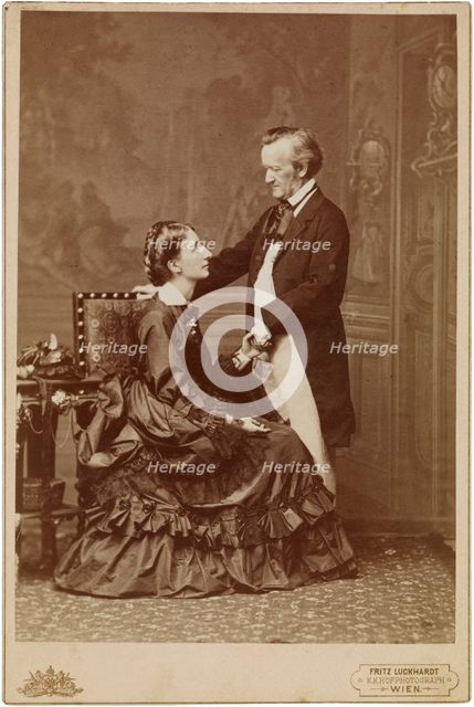 Richard and Cosima Wagner, 9 May 1872, Vienna, 1872.