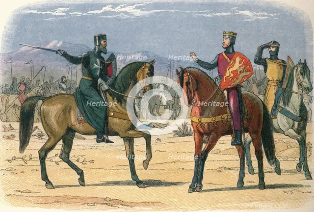 'Richard and the Master of St. John', 1191 (1864). Artist: James William Edmund Doyle.