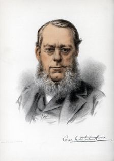 Richard Assheton Cross, 1st Viscount Cross, British statesman, c1890. Creator: Cassell, Petter & Galpin