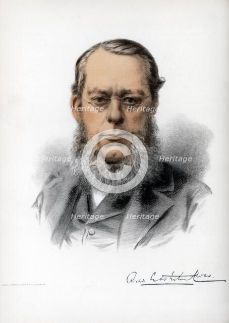 Richard Assheton Cross, 1st Viscount Cross, British statesman, c1890. Creator: Cassell, Petter & Galpin.