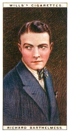 Richard Barthelmess (1895-1963), American film star, 1928.Artist: WD & HO Wills