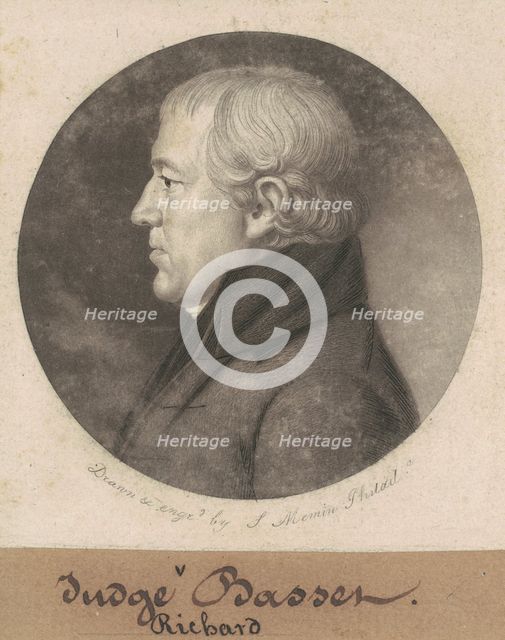 Richard Bassett, 1802. Creator: Charles Balthazar Julien Févret de Saint-Mémin.