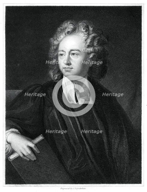 Richard Bentley, English theologian, classical scholar and critic, (1834).Artist: J Posselwhite