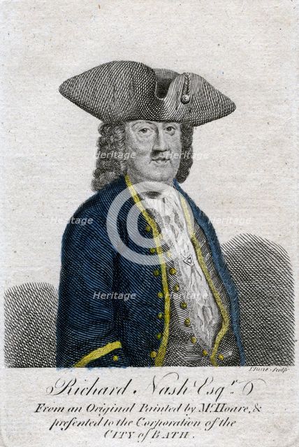 Richard ('Beau') Nash, British dandy, 18th century.Artist: John June
