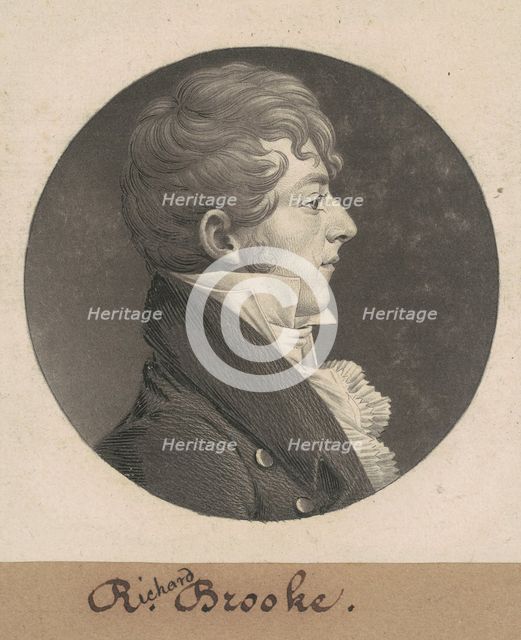 Richard Brooke, 1808. Creator: Charles Balthazar Julien Févret de Saint-Mémin.