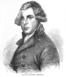 Richard Brinsley Sheridan, Irish dramatist, poet and politician, c1875 (1878)