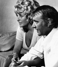 Richard Burton (1924-1985) and Elizabeth Taylor (1932- ), British actors, 1972. Creator: Unknown