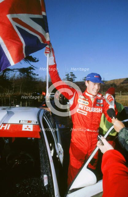 Richard Burns, winner 1999 Network Q rally. Artist: Unknown.