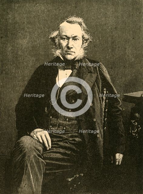 Richard Cobden, British manufacturer and politician, c1863 (c1890). Creator: Unknown.