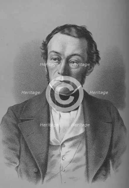 Richard Cobden, British manufacturer, politician, and free trade campaigner, c1850 (1936). Artist: Unknown.